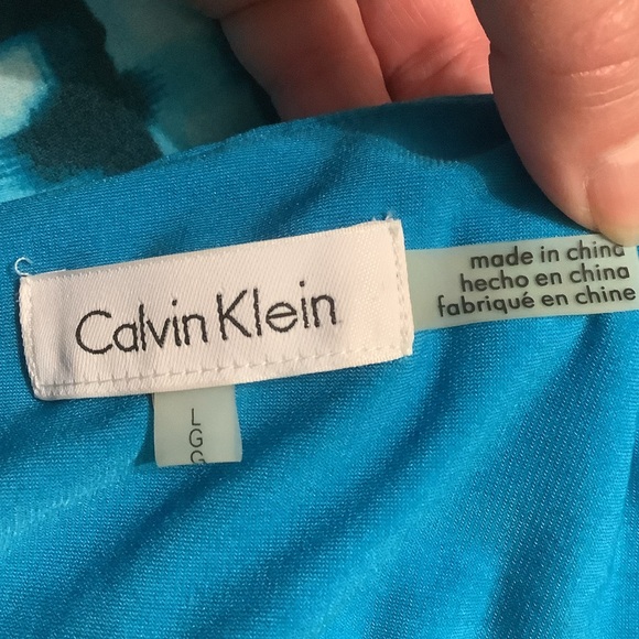 Blouse, blue/black/white size large - Picture 4 of 6